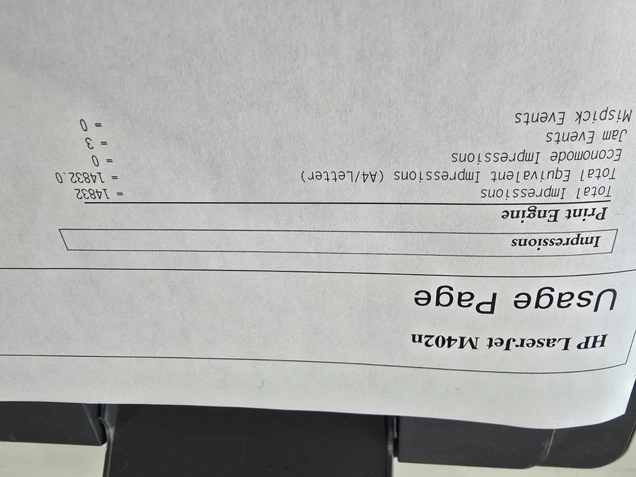 Лазерный принтер HP LaserJet Pro M402N Monochrome Laser Printer Works great w/To — фото лота 2