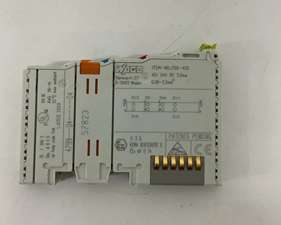 Модуль ввода-вывода Wago 750-402 4-Channel I/O Digital Module