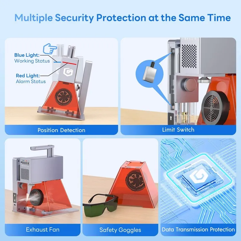 Лазерный гравёр LONGER Nano Pro 12W High Precision Engraving Laser Engraver Cutt