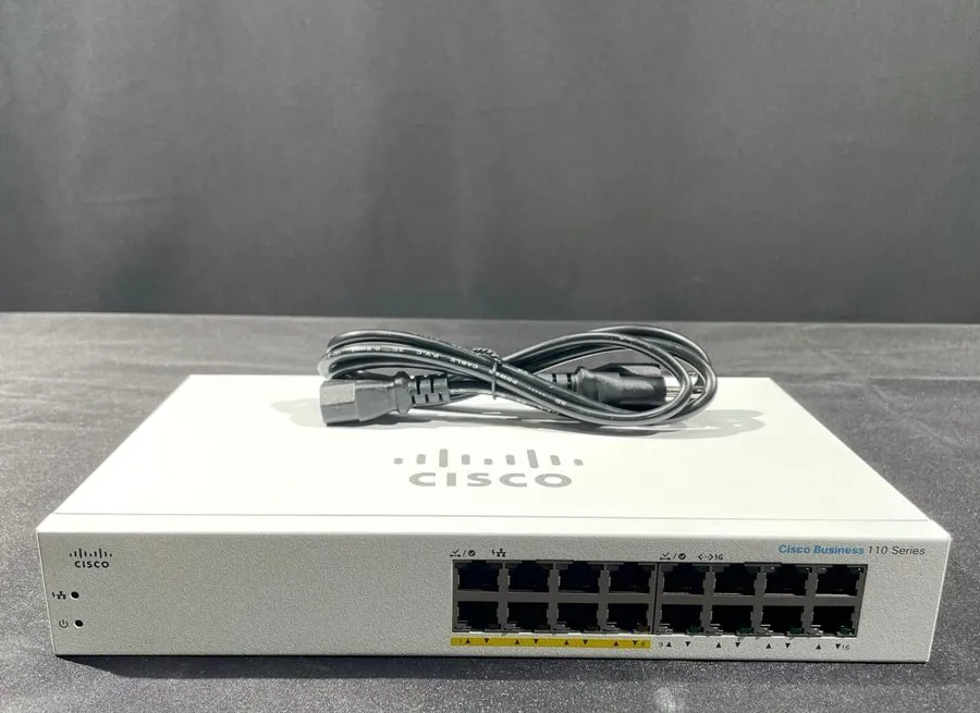 Коммутатор Cisco CBS110-16PP 16-Port Gigabit Unmanaged PoE Switch 8x PoE 64W 1U 