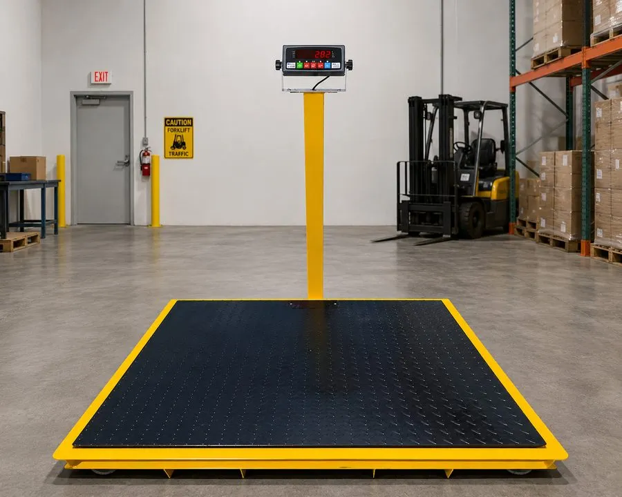 Автоподъёмник 60"x60" Pallet Floor Scale with Pit Frame 5000lb 5'x5' Heavy Duty 