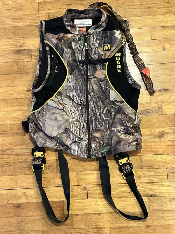 Жгут проводов Muddy MSH800-SM-C Top Flight Harness, Small, Camo fall protection  — фото лота 2