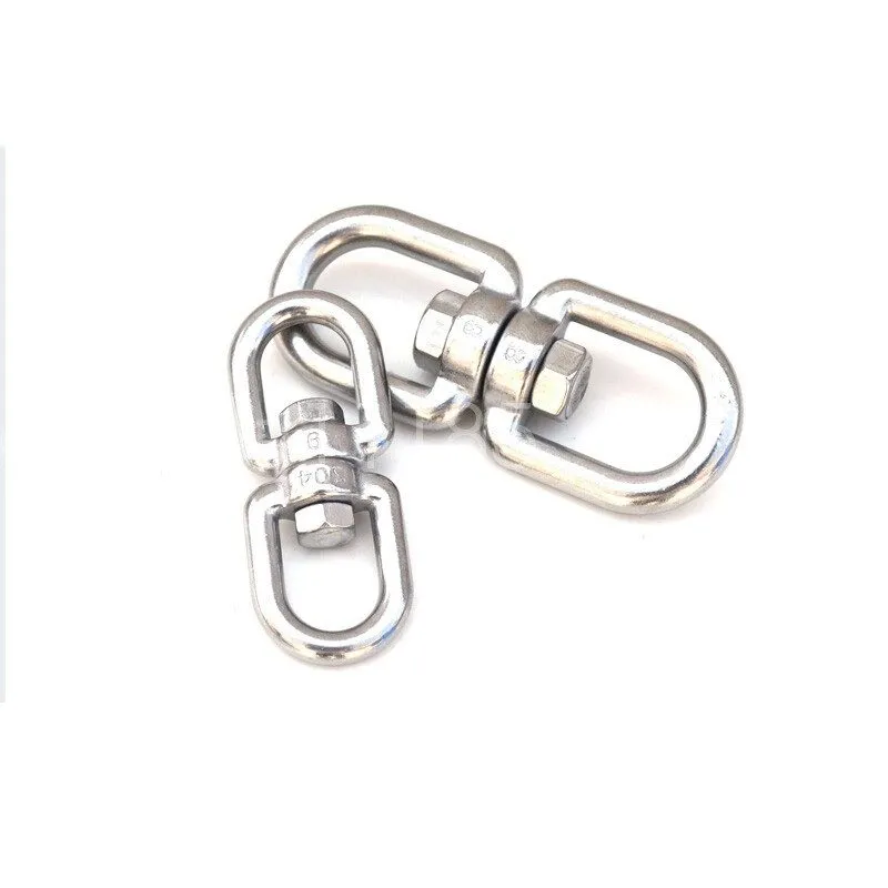 Такелажная скоба M3 M4 M5 M6 M8 M10-M28 Anti Tangle Stainless Steel Swivel Eye H — фото лота 2