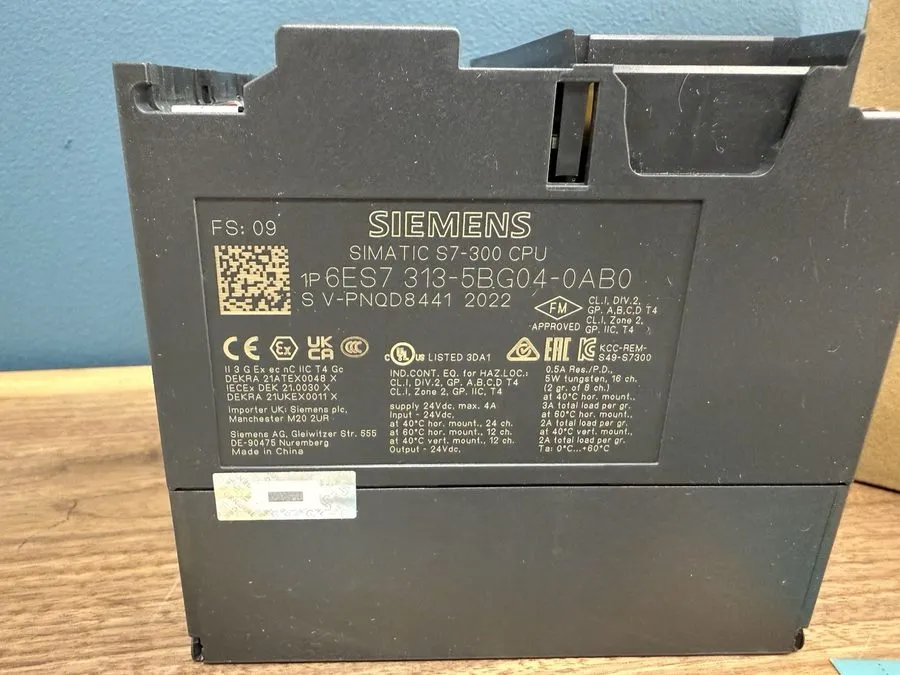 ПЛК Siemens Simatic CPU 313C 6ES7313-5BG04-0AB0 -unsld — фото лота 2