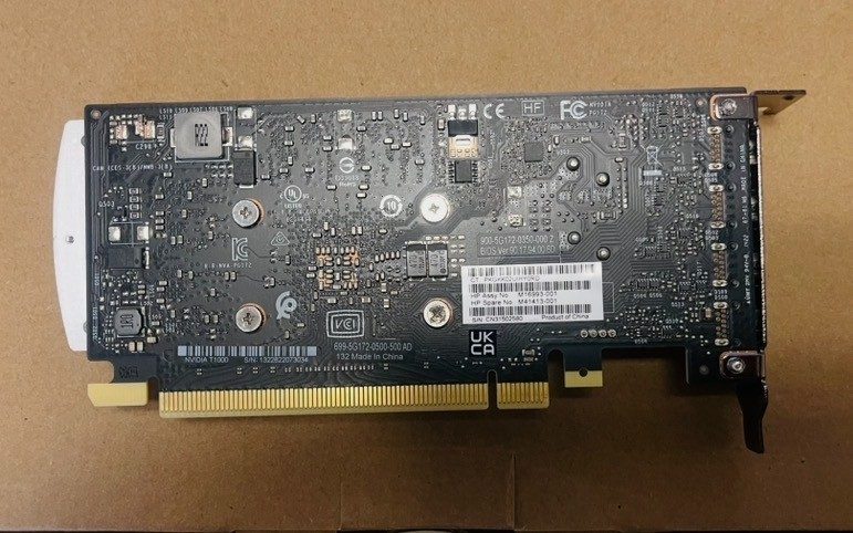 GPU-ускоритель HP M41413-001 NVIDIA Quadro T1000 4GB GDDR6 Graphics Card High Pr — фото лота 1