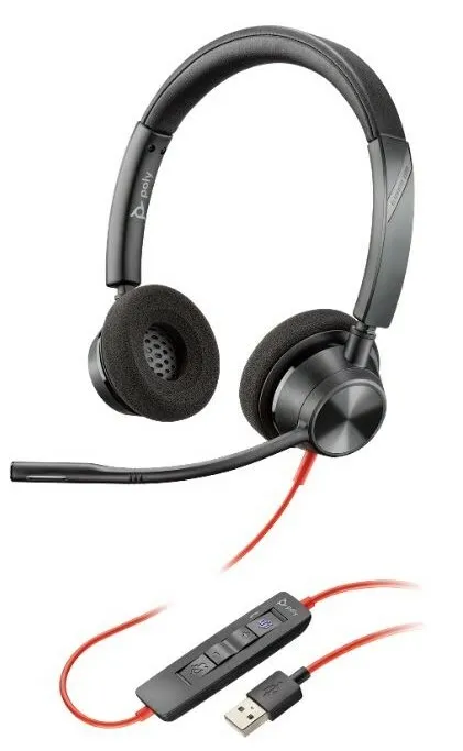VoIP-шлюз Plantronics Poly Blackwire 3320 BW3320 Headset Stereo USB-A