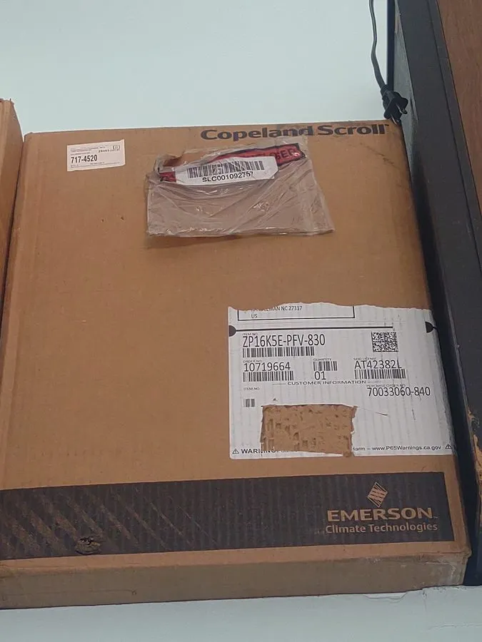 Компрессор Copeland Scroll ZP16K5E-PFV-830 Scroll Compressor 208-230 15,500 R410