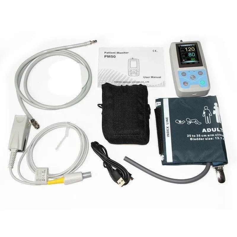 Датчик SpO2 multi-functional patient monitor,NIBP+SPO2+PR,usb pc software