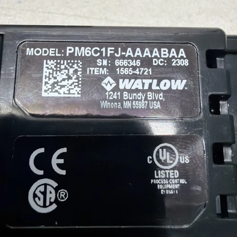 Датчик температуры Watlow PM6C1FJ-AAAABAA Zone Temperature Controller — фото лота 2