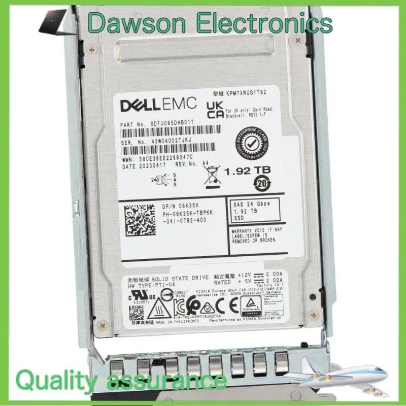 SSD-накопитель Dell 06K35K 6K35K 1.92TB 24Gbps SAS RI TLC 2.5 Dell SSD G14 KIT