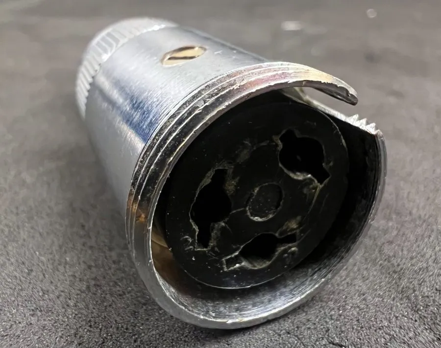 Разъём Amphenol 91-MC3F 3-Pin Microphone socket Mates w/ 91-MC3M VGC