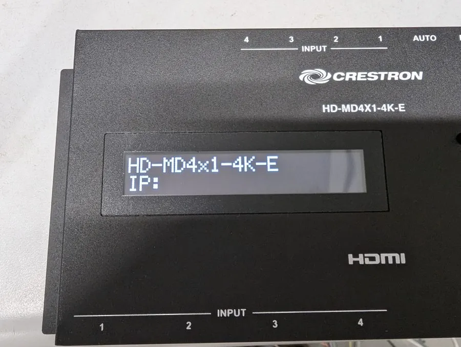 Видеокоммутатор Crestron 4x1 4K HDMI Switcher HD-MD4X1-4K-E