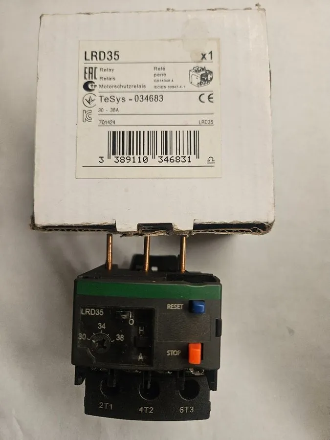 Контактор TeSys LRD06 LC1D09-38 Thermal Overload relay 1-1.6A fit