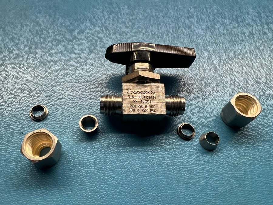 Клапан Swagelok SS-42GS4 ball valve 2500 psig shipping M — фото лота 2