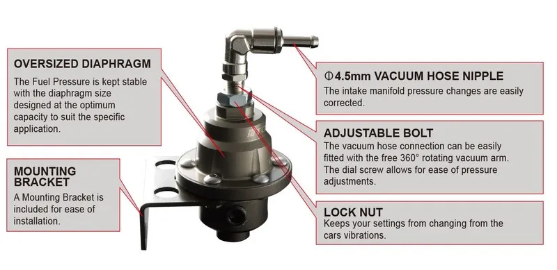 Трубопроводная арматура Tomei Fuel Pressure Regulator TYPE-S Universal 185001 TB — фото лота 1
