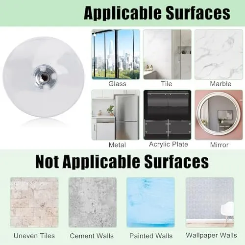 Вакуумная присоска Suction Cup Plastic Pads, 50mm/1.96 Inch Clear PVC Sucker Pad — фото лота 1