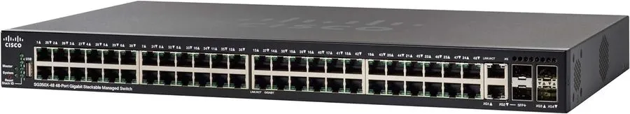 Коммутатор Cisco SG350X-48-K9 48x 10/100/1000 ports 4x 10G Managed Switch