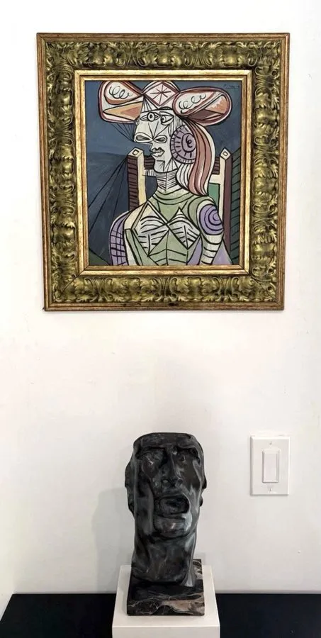 Лабораторный прибор Pablo Picasso 1881-1973 Hand Signed ,Oil on Canvas. In The s