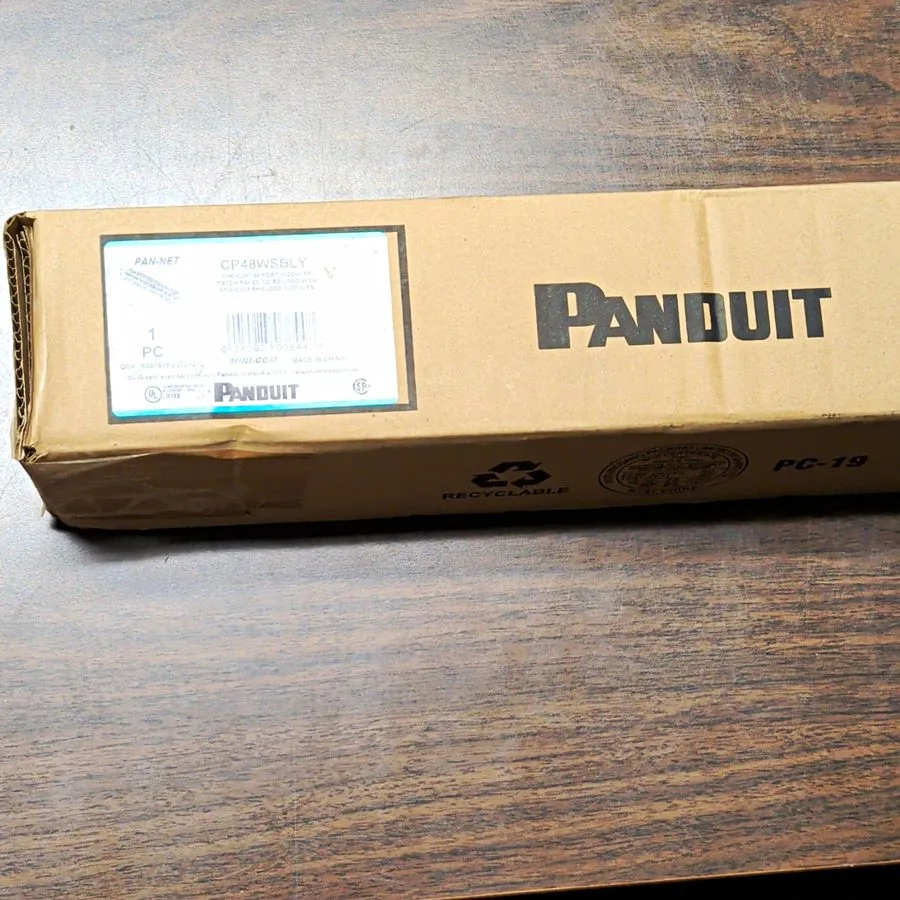 Патч-панель Panduit CP48WSBLY 2U 48-Port Mini-Com Keystone Patch Panel w/ Strain — фото лота 1