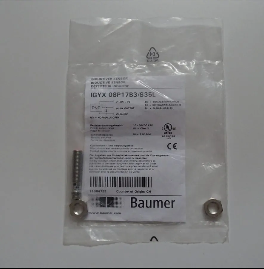 Датчик приближения Baumer IGYX 08P17B3/S35L proximity switch sensor