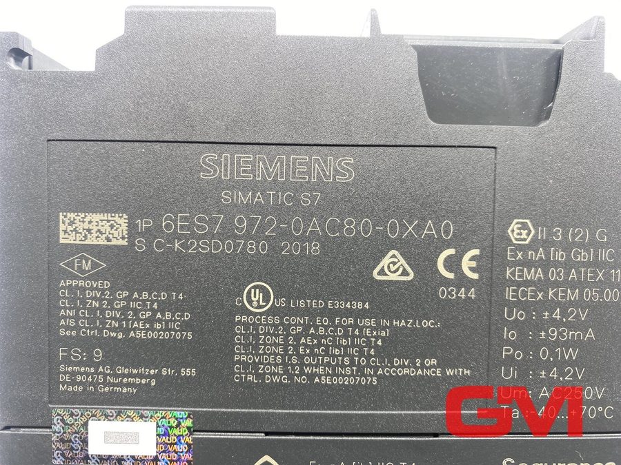 Siemens Peripherie-Feldgeräteanbindung 6ES7972-0AC80-0XA0 Fieldbus Coupler FS: 9