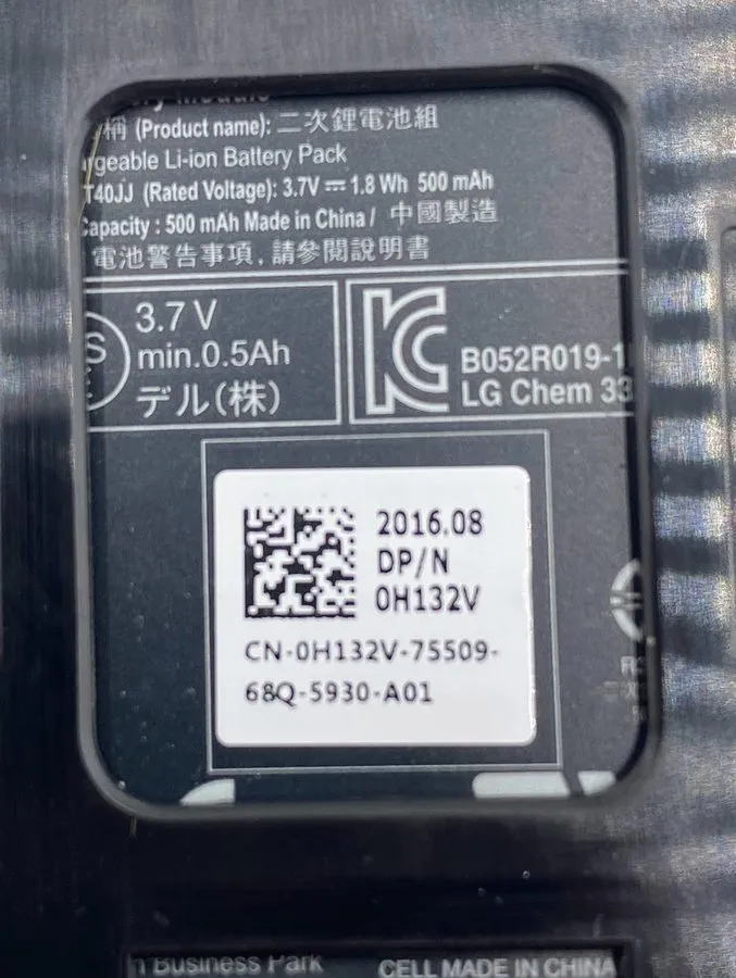 Контроллер PERC H132V RAID BATTERY 3.7V — фото лота 1