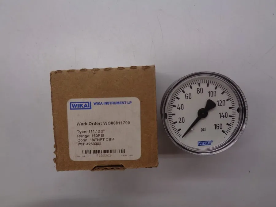 Трубопроводная арматура WIKA 4253302 2" GAUGE 0-160PSI NSMP