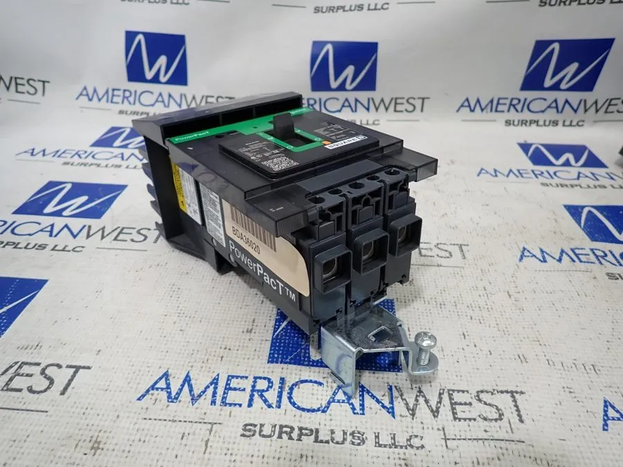 Автоматический выключатель Square D BDA36020 3 Pole 20 Amp 18KA@480V PowerPact C — фото лота 1