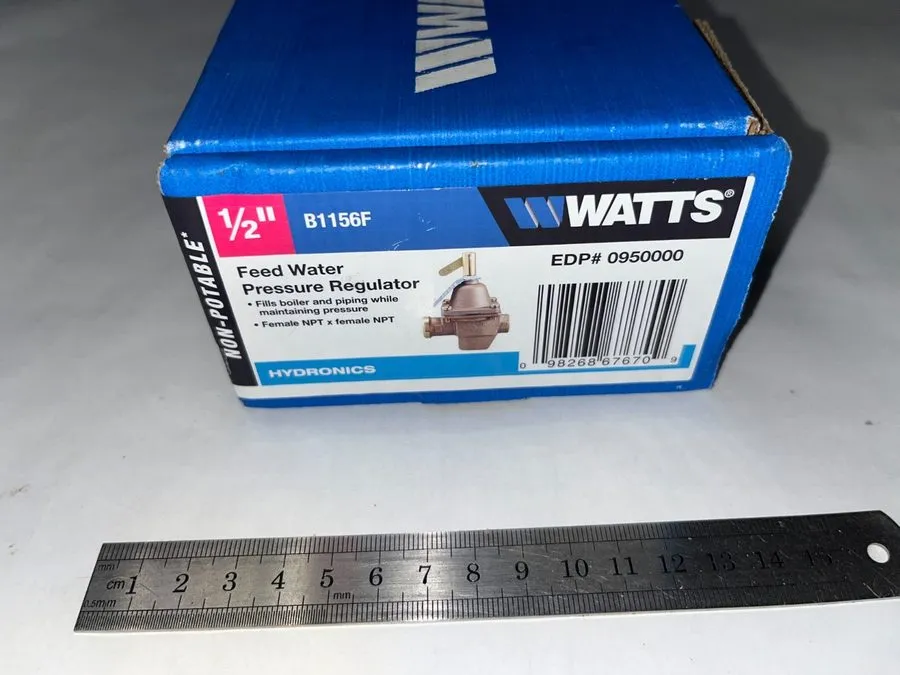 Трубопроводная арматура Watts B1156F S1156F High Capacity 1/2" Bronze Feed Water