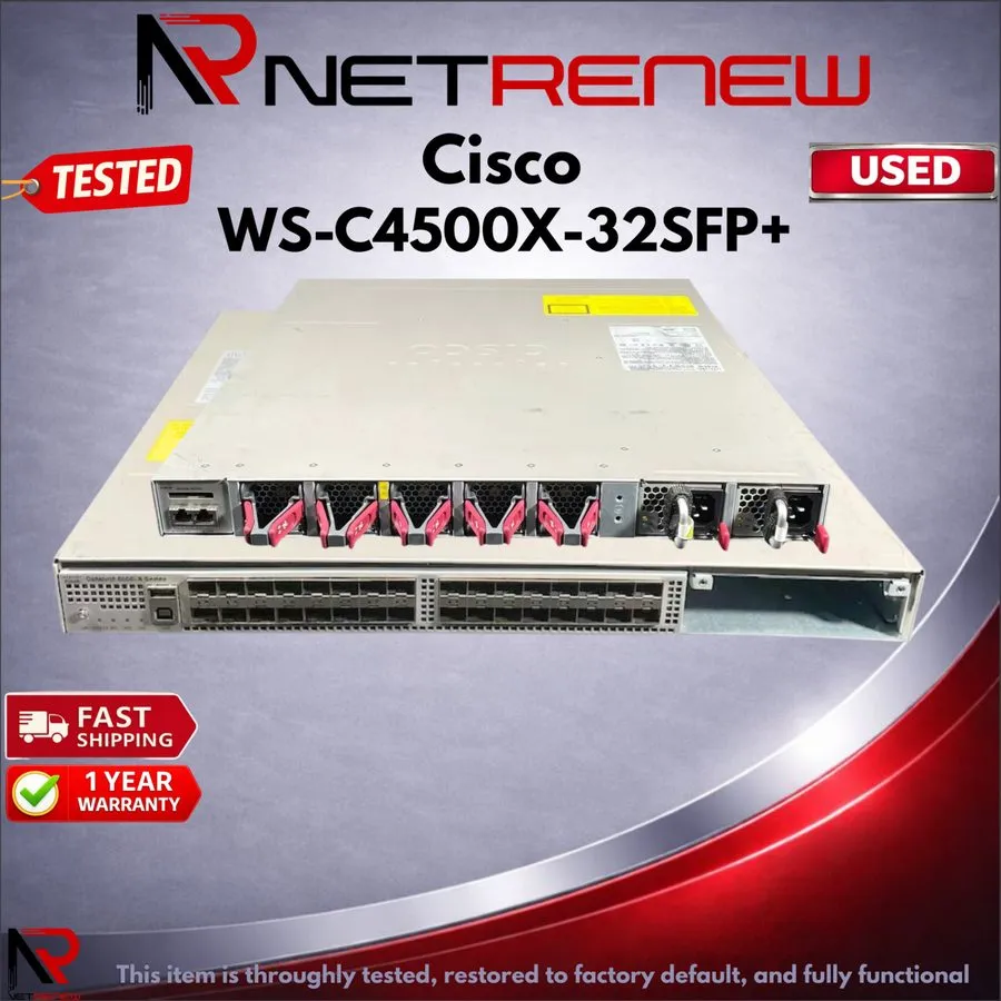 Коммутатор Cisco WS-C4500X-32SFP+ V06 Catalyst 4500X Series 32-Port 10GbE Switch