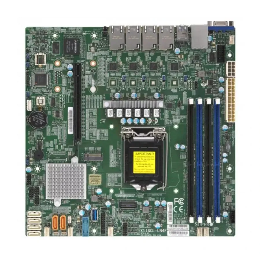 Материнская плата Supermicro X11SSZ-F LGA 1151 Micro-ATX Server Motherboard DDR4