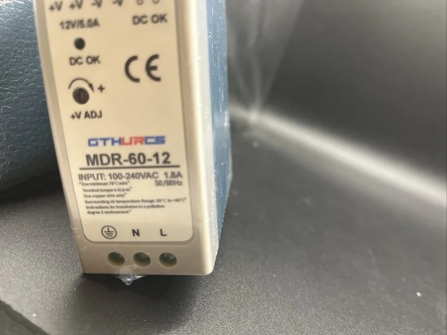 Блок питания Mean Well MDR-60-12 60W 12VDC 5A DIN Rail Switchmode Power Supply — фото лота 2
