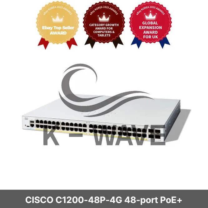 Коммутатор CISCO C1200-48P-4G 48-port PoE+ Gigabit Managed Switch 4SFP