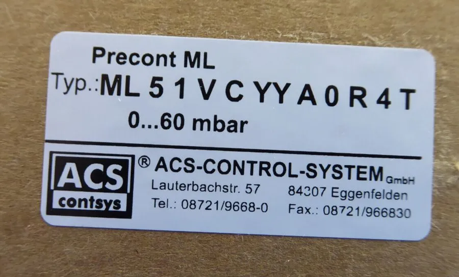 Датчик давления Acs Contsys Precont ML Pressure Transmitter ML51VCYYAOR4T Sensor — фото лота 1