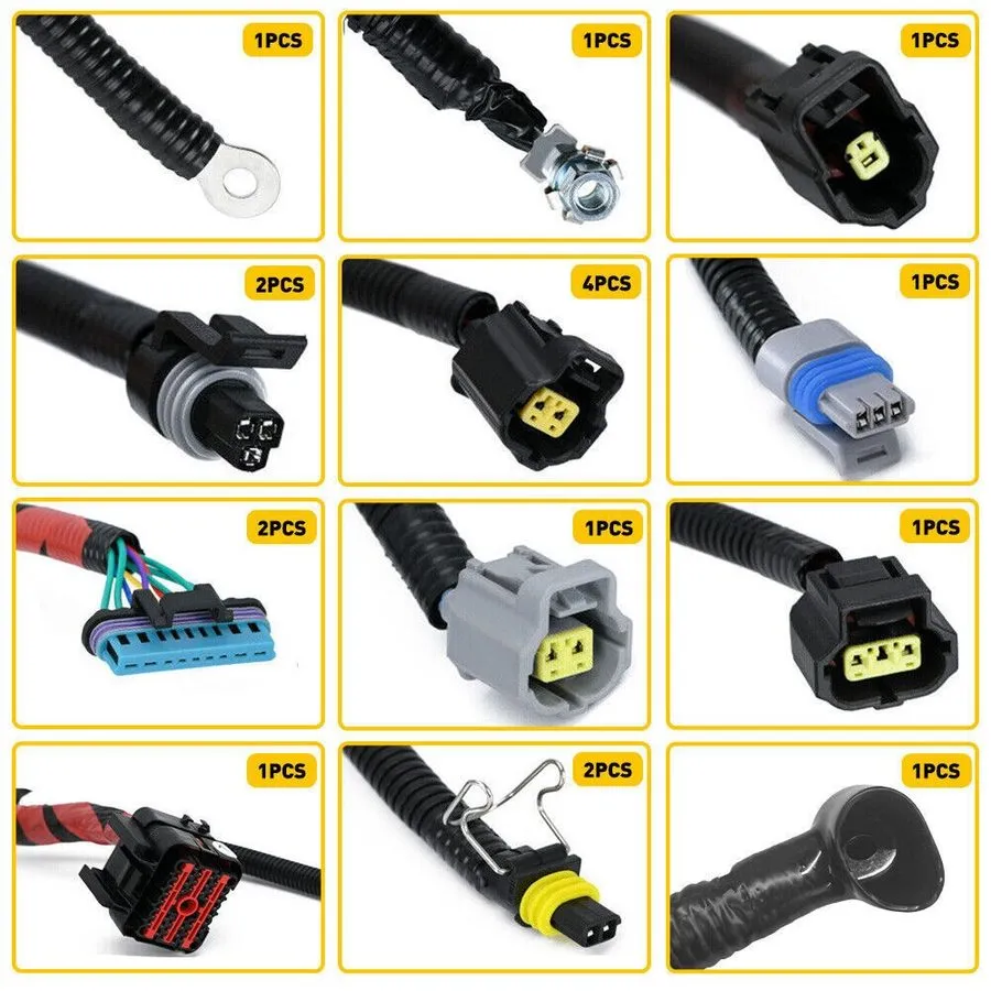 Жгут проводов Engine Wiring Harness для F250 F350 F450 F550 V8 7.3L Diesel F81Z- — фото лота 2