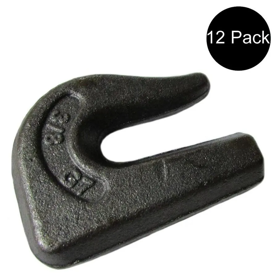 Складское оборудование 8 Weld On Grab Chain Hooks 3/8" G70 Wll 6,600 Bucket Trai