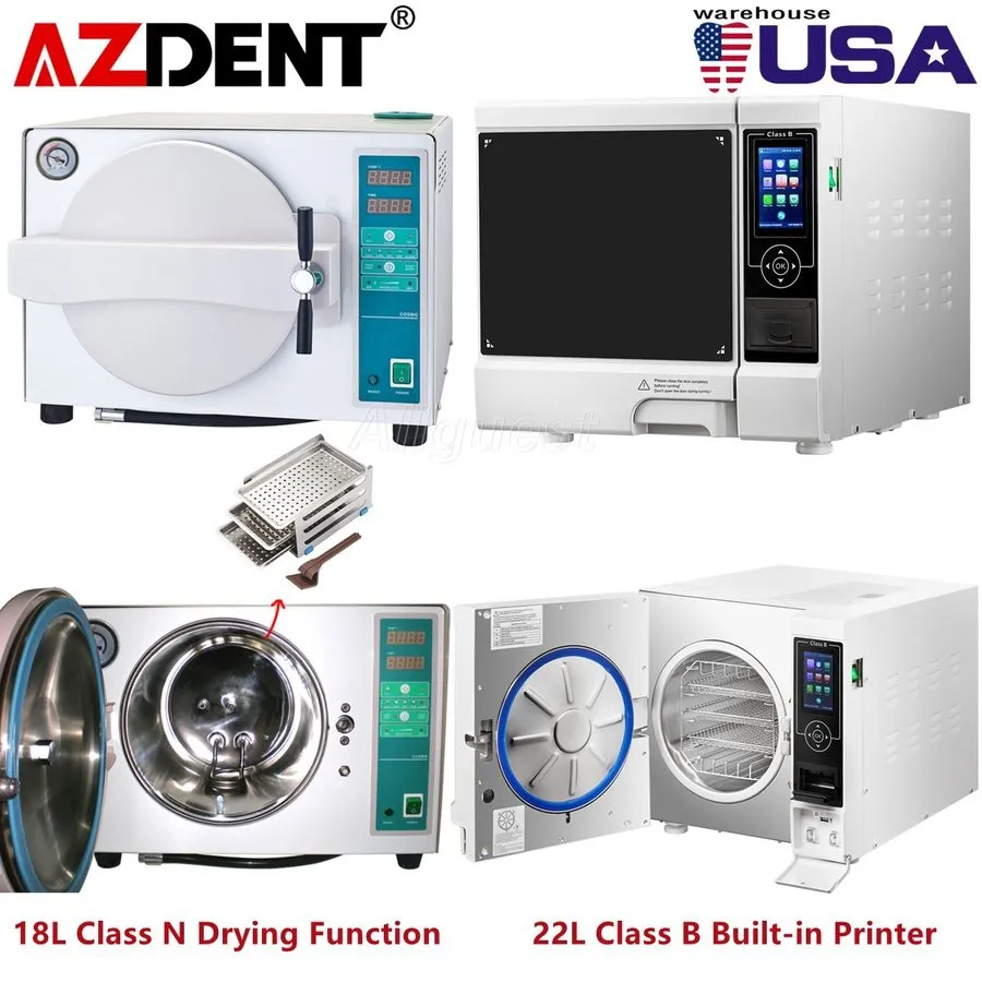 Стерилизатор 18L/22L Dental Autoclave Steam Sterilizer/Medical Class B Steriliza