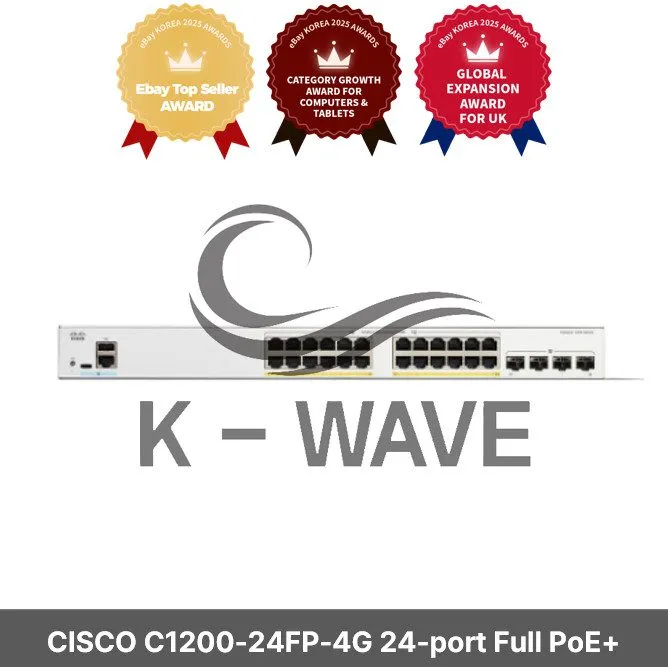 Коммутатор Cisco C1200-24FP-4G Catalyst 24 Port GE PoE+ & 4 SFP Switch