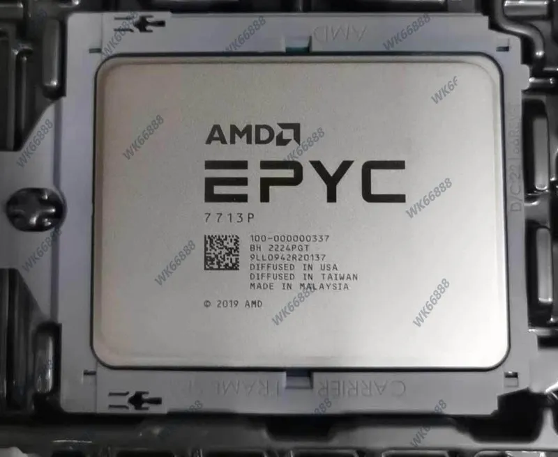 Процессор AMD EPYC 7713P CPU 64 Cores 128 Threads Up to 3.675GHz 225W SP3 Proces