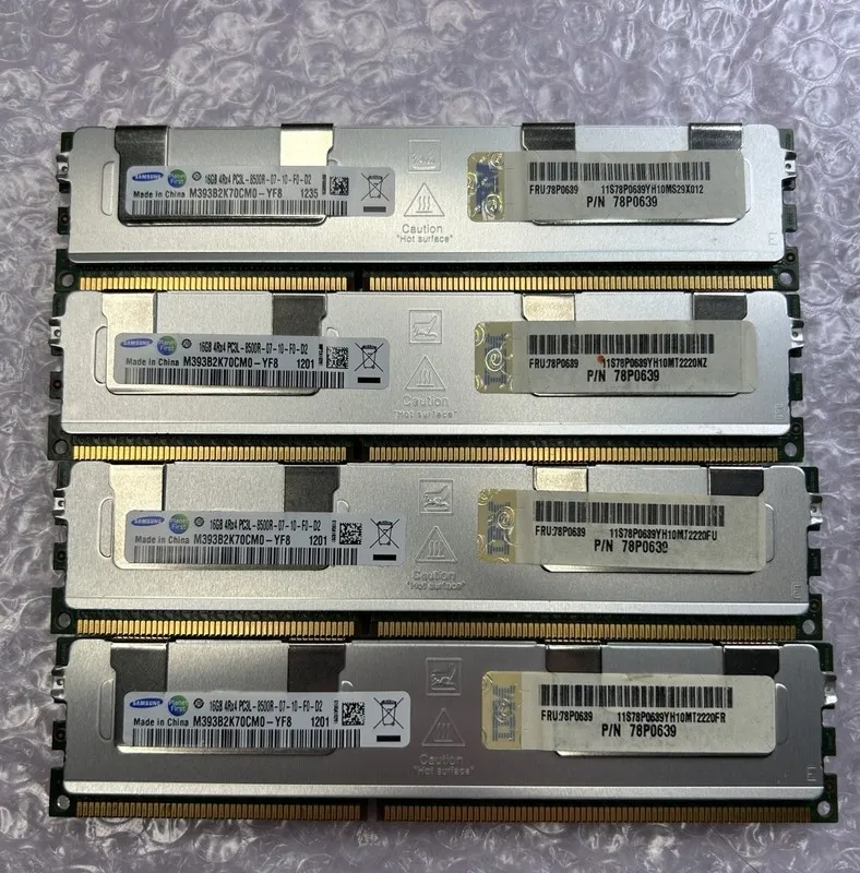 Модуль памяти Samsung 16GB Single DDR3 1066 Server RAM M393B2K70CM0-YF8 Quad Ran