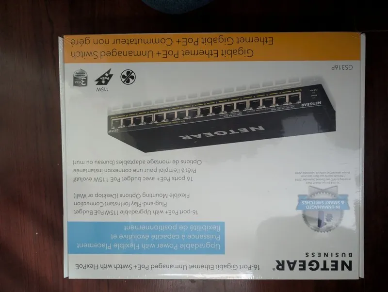 Коммутатор NETGEAR (GS316P) 16 Port Rack Mountable Ethernet Switch