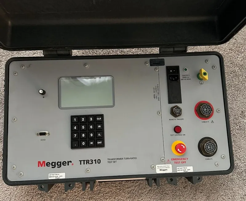 Тестер Megger TTR310 3-Phase Transformer Turn Ratio test Set IMMACULATE