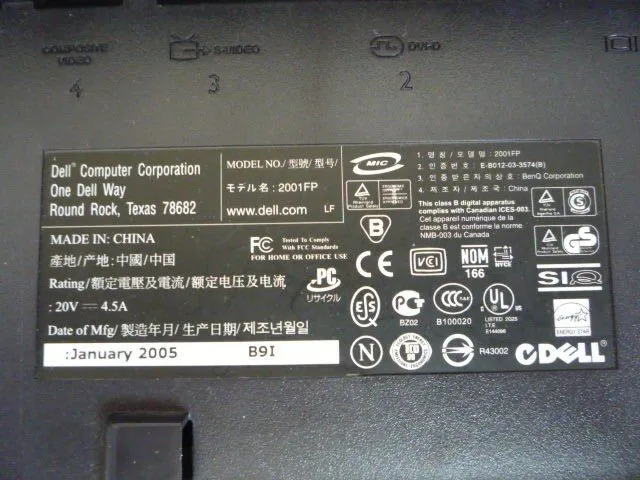 Монитор Dell UltraSharp 2001FP 20” LCD Monitor 1600x1200 DVI VGA USB — фото лота 2