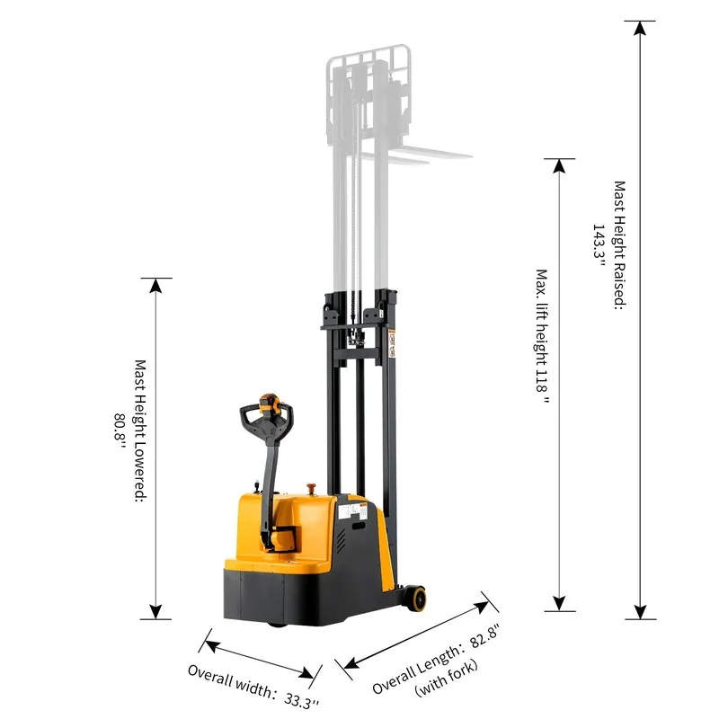Оборудование APOLLOLIFT 1200lb Full Electric 3-Wheels Counterbalanced Walkie Sta — фото лота 2
