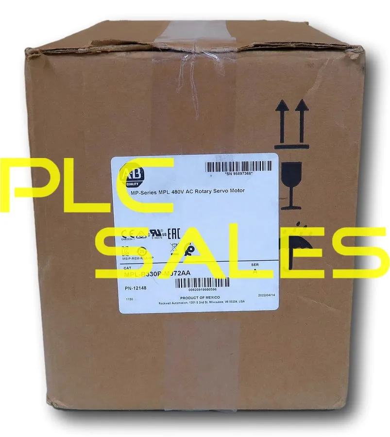 Серводвигатель Allen-Bradley Kinetix AC Servo Motor MPL-B330P-MJ72AA 460V 1.8kW
