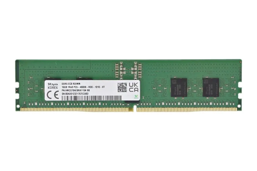 Модуль памяти Hynix 16GB PC5-4800B-R 1Rx8 EC8 HMCG78AEBRA107N 3 Year