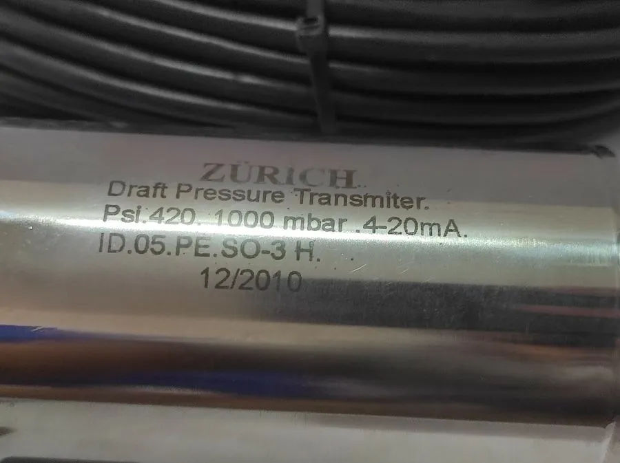 Датчик давления ZURICH ID.05.PE.SO-3 H Draft Pressure Transmitter PSI.420 1000 M