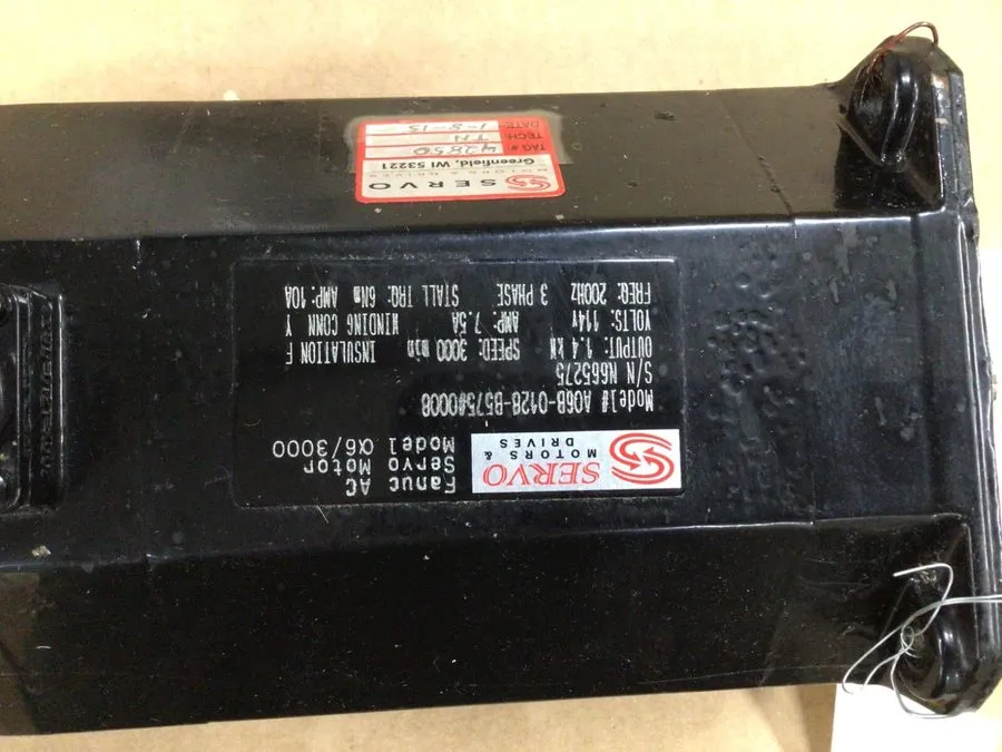 Серводвигатель Fanuc A06B-0128-B575 # 7076 AC Servo Motor > Unused! <