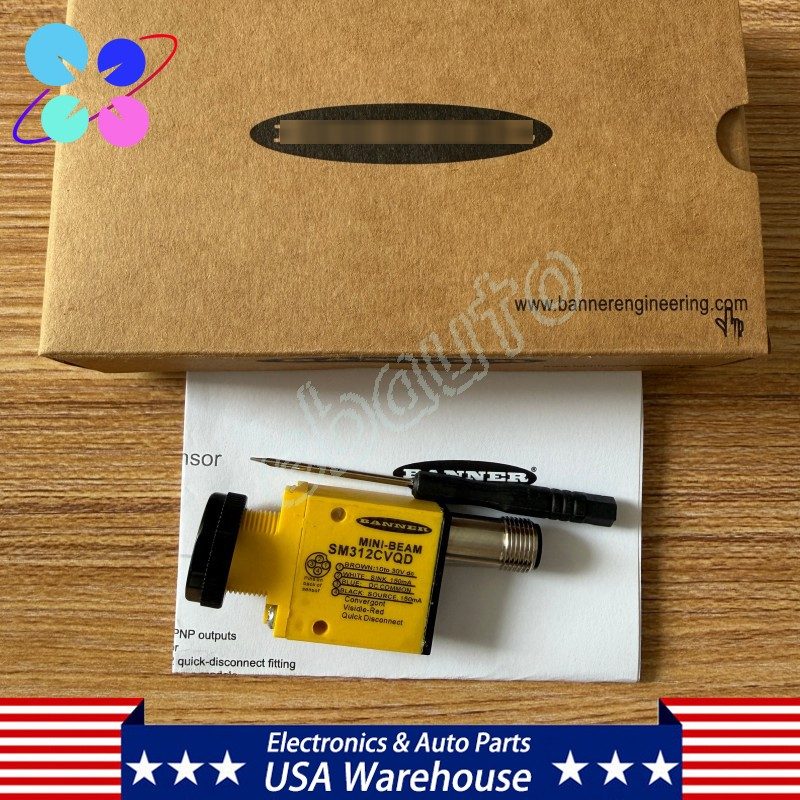 Фотоэлектрический датчик Banner Sm312cvqd Mini-Beam Photoelectric Sensor