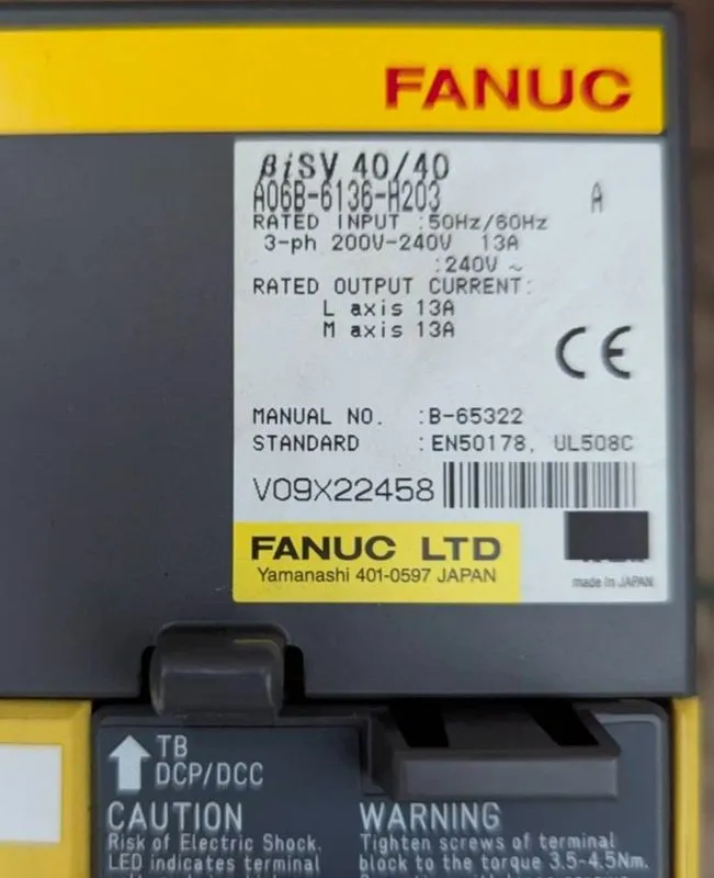 Сервоусилитель Fanuc Servo Drive Amplifier A06B-6136-H203